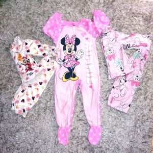 3 Pairs of Minnie Mouse Pajamas